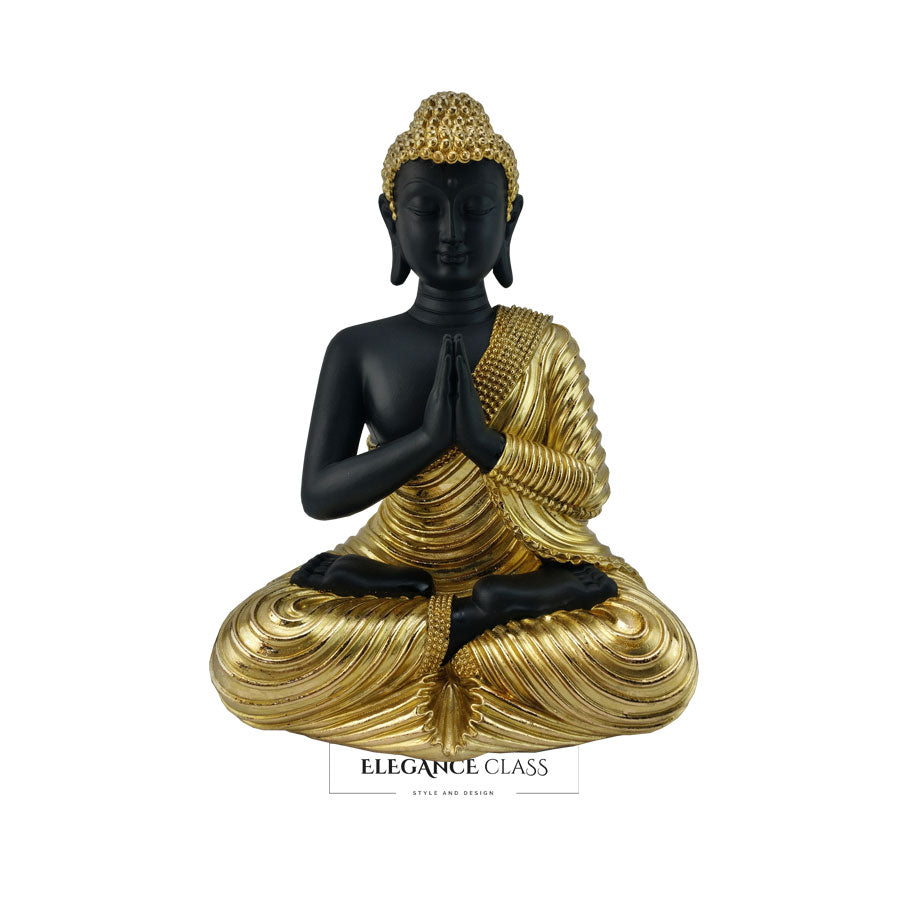 Figura Poliresina Decorativa Buda dorada