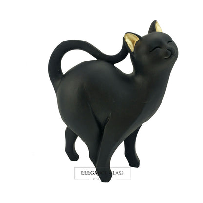 Figura Decorativa Gato Negro
