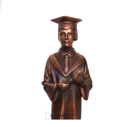 Figura Premiacion Estudiante Hombre Graduado + Grabado Personalizado