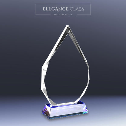 Trofeo de Cristal Modelo Diamond + Grabado Personalizado