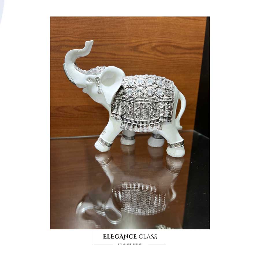 Figura Decorativa Elefante Blanco