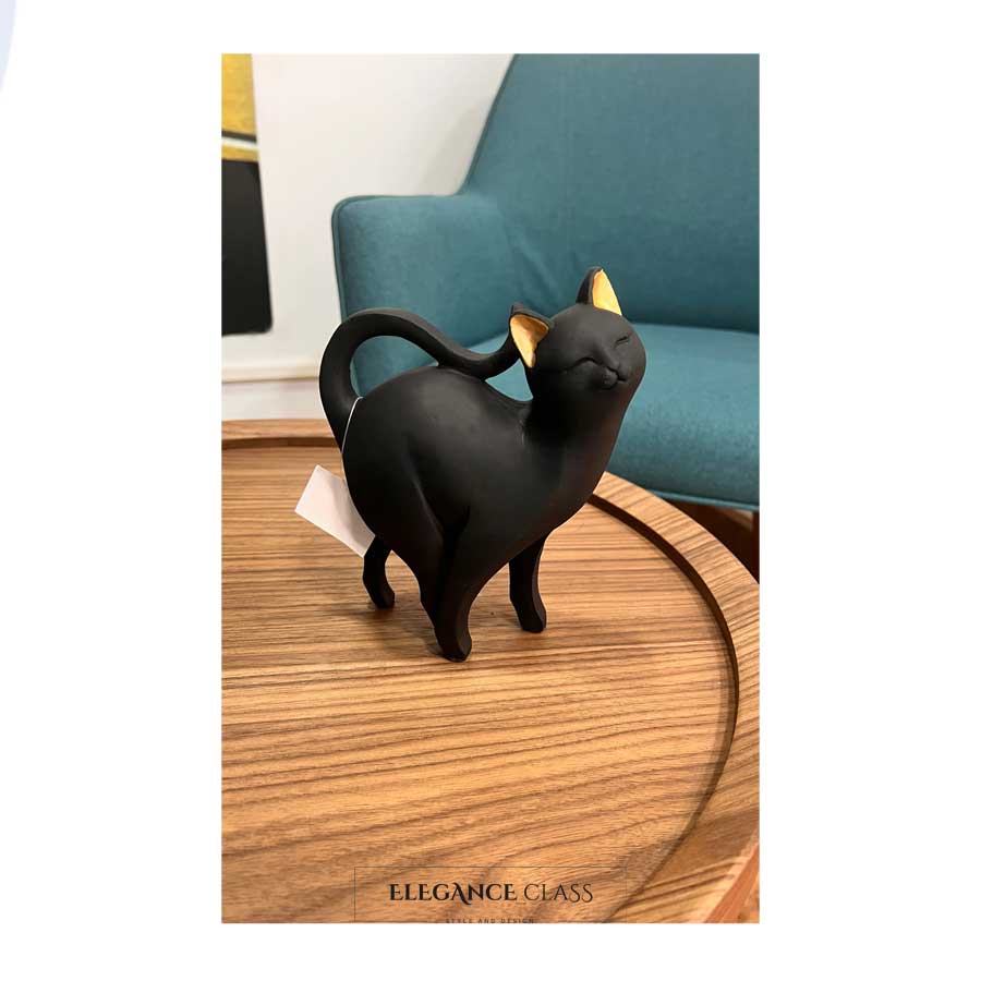 Figura Decorativa Gato Negro