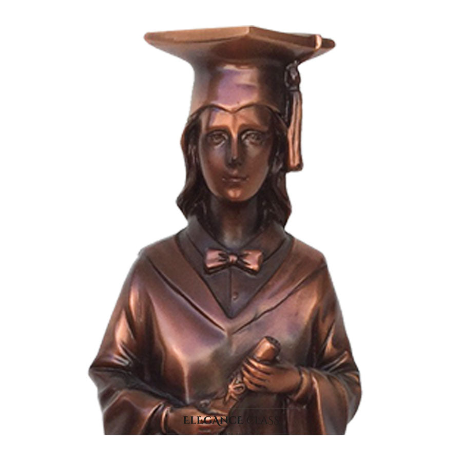 Figura Premiacion Estudiante Mujer Graduada + Grabado Personalizado